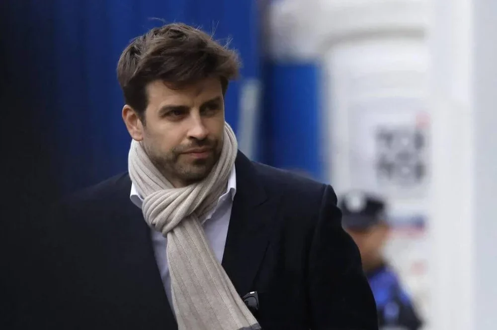 Pique arriving to testify at a court in March 2025